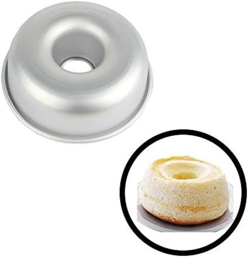 TPV® Cake Anodized Aluminum Ring Mould Pan / Bundt Cake Mould, Silver, 7 Inch