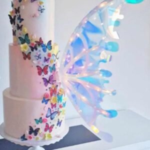 TPV® Electric Butterfly Wings Musical, Glowing Fun for Kids | Butterfly Theme Cake | Cake Decoration
