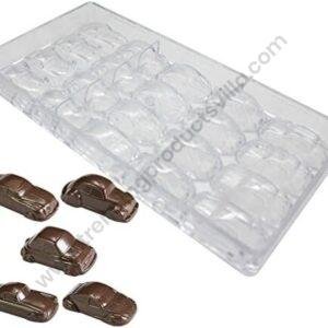TPV® Car Shaped Polycarbonate Chocolate Mold Hard Poly-Carbonate Candy Mold 3D Car Chocolate Mould