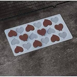 TPV® Chocolate Garnishing Sheet Mould Heart Shape 18 Cavity Mold Baking Cake Decoration Tool