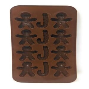 TPV® Chocolate Silicon Mould, Different Chocolate Molds, Diy Cake Soap Ice Cream Candy Jelly Molds (Gingerbread Shape)