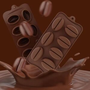 TPV® Coffee Bean Shape Ice Cube, Chocolate Fondant Soap Tray, Mold, Silicone Party Maker