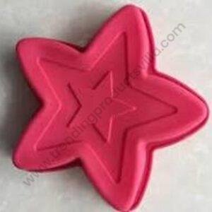TPV® Double Layer Pentagram Star Shape Silicone Cake Mold Fondant Cake Decoration Baking Ice Tray Chocolate Mold