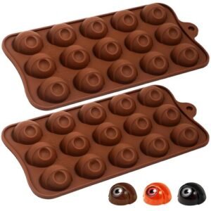 TPV® Eye Ball Shaped Chocolate Silicone Mold For Making Jelly, Ice, Fondant, Creative Diy'S, Kitchen Tool Baking Accessory