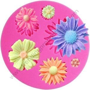 TPV® Flower Silicone Mould For Diy Resin, Clay, Fondant Cake And Craft