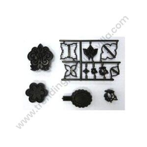 TPV® Fondant 12 Pcs Patchwork Cutters Mix  &  Match Side Design Cookie Cutter (Pack Of 1)