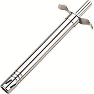 TPV® - Gas Lighter Pack Of 1 Stainless Steel Electronic Gas Lighter For Lighting Gas Stove Stainless Steel Lighter, And Design May Vary Single Pack Of 1