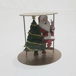 TPV® Gold Christmas, Santa Claus And Tree Floating Tier Cake Spacer Cake Stands