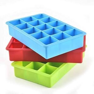 TPV® Ice Cubes Mould, Non-Stick Ice Cube Trays, Ice Maker, Reusable (Pack Of 2)