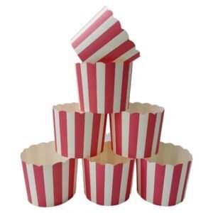 TPV® Paper Mini Kitchen Cake Liners Baking Cup (Random Color ) - 50 Piece