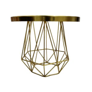 TPV® Long Geometric Shape Metal Cake Stand – Golden