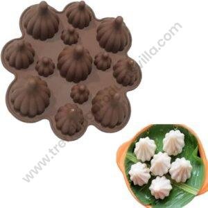TPV® Modak Shape 13 Cavity Mix Size Chocolate Mould, Ganesh Chaturti Festivals