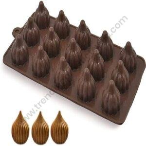 TPV® New Small Modak Shape 15 In 1 Chocolate Mould, Silicone Molds For Chocolate For Ganesh Chaturti Festivals