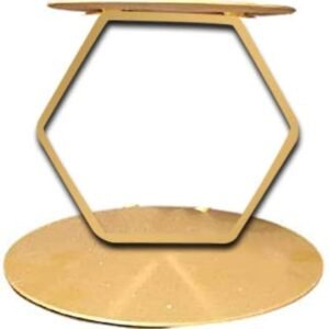 TPV® Metal Hexagon Shaped Cake Spacer For Tier Cake Decoration Spacer Or Cake Separator Floating Tier