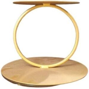 TPV® Metal Wedding Couple In Moon Floating Cake Decor Tier Separator Cake Spacer Stand