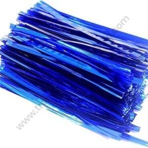 TPV® Metallic Twist Ties -Metallic Blue
