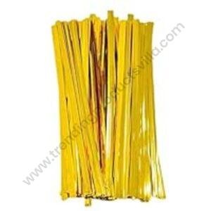 TPV® Metallic Twist Ties -Metallic Gold