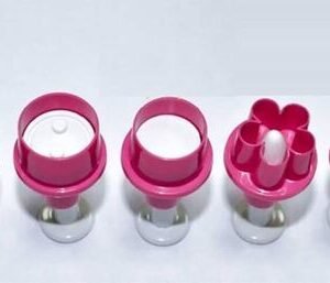 TPV® Multi Shape Cookie Cutter Plunger Set Cookie Cutter (Pack Of 5)