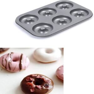 TPV® Non-Stick 6 Cavity Donut Cake Mould Muffin Chocolate Mousse Pan Baking Mold Cup Cake Pan