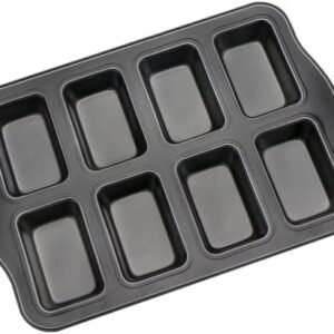TPV® Non Stick 8 Cavity Rectangle Mini Bread Loaf Muffin Mould
