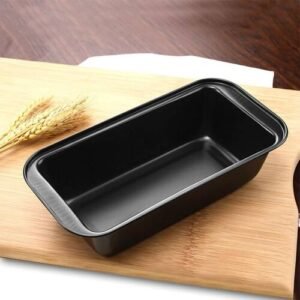 TPV® Non Stick Coated Baking-Tray Bread Loaf Mould Pan (Black)