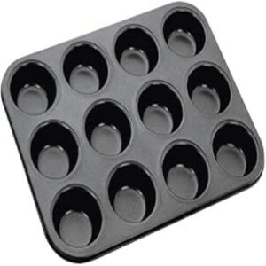 TPV® Nonstick 12-Slot Cup Midi Shape Muffin, Cupcake Mould (Medium Size)
