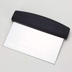 TPV® Dough Scraper 5"X3" Inch Dough Pastry Cutter Stainless Steel Cake Spatula Scraper