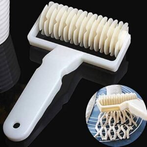 TPV®  Pastry Baking Plastic Mould Netting Roller Cutter-Random Colour