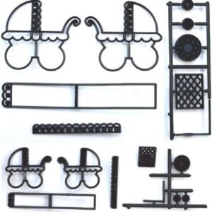 TPV® Patchwork Cutters Make A Pram Patchwork Cookie Cutter Plastic Sugarcraft Tools