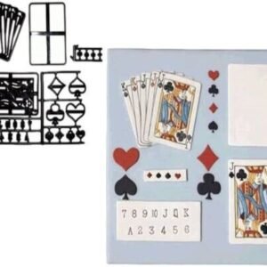 TPV® Patchwork Cutters Playing Card Set Patchwork Cookie Cutter Plastic Sugarcraft Cake Decorating Tools