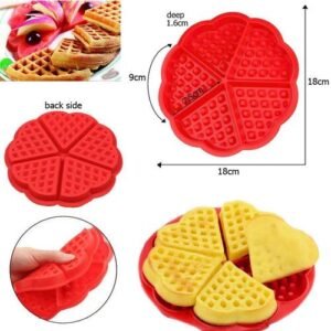 TPV® - Pizza Waffle Silicone Mould For Cake, Chocolate, Jelly, Colour-Random