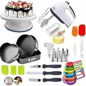TPV® Plastic Cake Decorating Tools For Cake Making Item Kit, Big Combo, Multicolor
