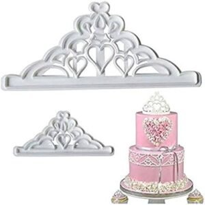 TPV® Plastic Crown Cutter Mould Chocolate Baking Cake Decoration Tool Clay Art