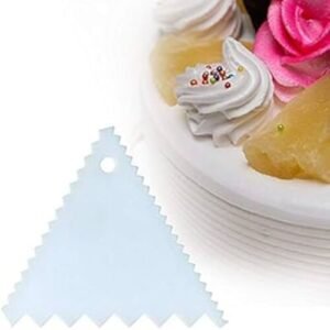 TPV® Plastic Triangle Zigzag Cake Scrapper 1 Pc