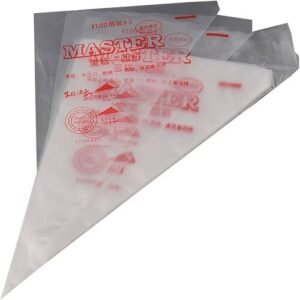 TPV® Polythene Icing Piping Bags, Medium, Silver (Pack Of 100)