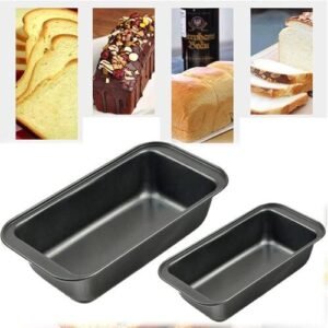 TPV® Rectangular Non Stick Bread Cake Mould For Baking Bread, Combo Pack Of 2