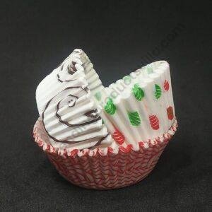 TPV® Round Shape Small Cake Paper Cup (Mix Colour, 8 Cm) Pack Of 100