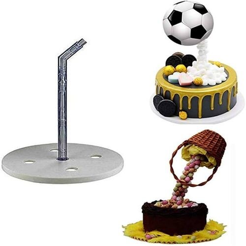 TPV® Anti Gravity Cake Pouring Kit / Cake Stand Support Structure Frame For Birthday/Wedding/Anniversary Party Diy Cake Reusable Standing Cake Decorating Armature Frame