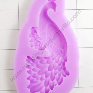 TPV® Silicon 1Pcs Peacock Bird Shape Fondant Clay Marzipan TPV® Mould