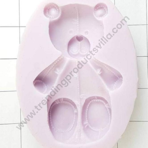 TPV® Silicon 1Pcs Teddy Bear Shape Fondant Clay Marzipan TPV® Mould