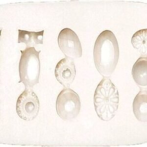 TPV® Silicon 5 Cavity Fancy Gem Diamond Jewelry Fondant Mould