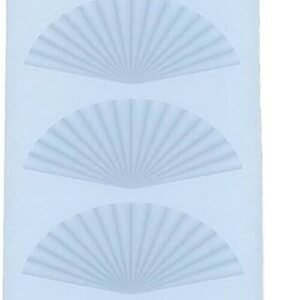 TPV® Silicon 5 In 1 Fan Shape Chocolate Garnishing Mould Cake Insert Decoration Mould