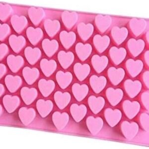 TPV® Silicon 55 Cavity Mini Heart Brown Chocolate Mould, Ice Mould, Chocolate Decorating Mould