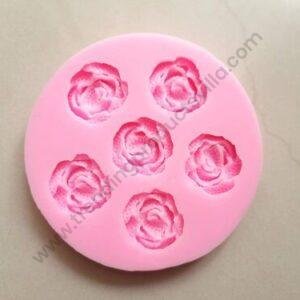 TPV® Silicon 6 In 1 Rose Border Desing Fondant Clay Marzipan TPV® Mould