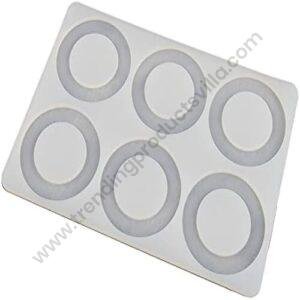 TPV® Silicon 6 In 1 Round Shape Chocolate Garnishing Mould Cake Insert Decoration Mould