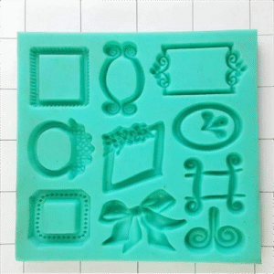 TPV® Silicon Mirrors And Frame Shape Fondant Clay Marzipan TPV®ation Mould