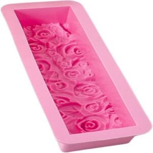 TPV® Silicon Rose Loaf Soap Mould /Cake Muffin Mould Size : 28.5 X 12 X 5 Cm