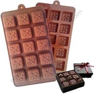 TPV® Silicone 15 Cavity Small Gift Box Ice Cube Chocolate Bakeware Mould
