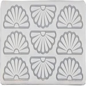 TPV® Silicone 9 Cavity Flower Shape Garnishing Mould