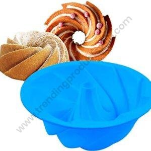 TPV® Silicone Bundt Baking Moulds, Grade Fluted Round Cake Pan, Non-Stick Cake Pan